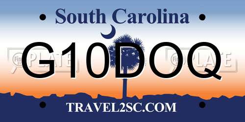 G10DOQ South Carolina License Plate