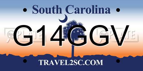 G14GGV South Carolina License Plate