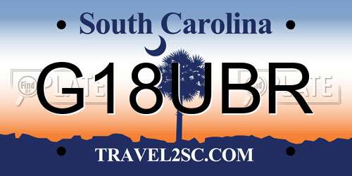 G18UBR South Carolina License Plate