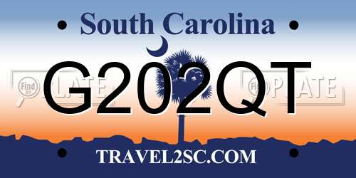 G202QT South Carolina License Plate