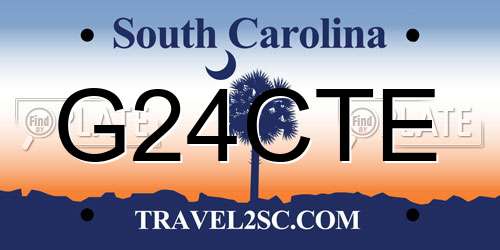 G24CTE South Carolina License Plate
