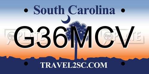 G36MCV South Carolina License Plate