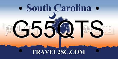 G55QTS South Carolina License Plate