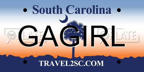 GAGIRL South Carolina License Plate