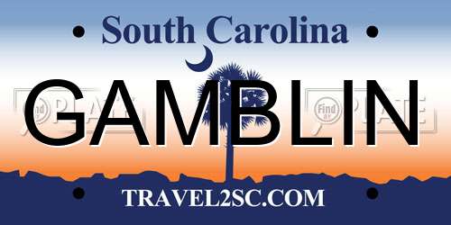 GAMBLIN South Carolina License Plate
