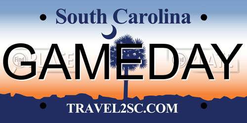 GAMEDAY South Carolina License Plate