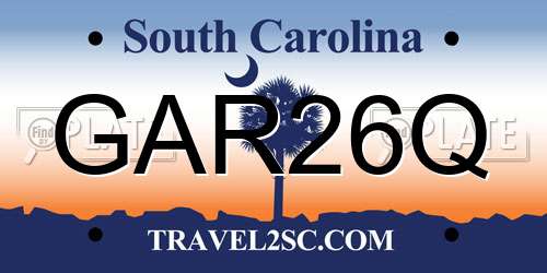 GAR26Q South Carolina License Plate