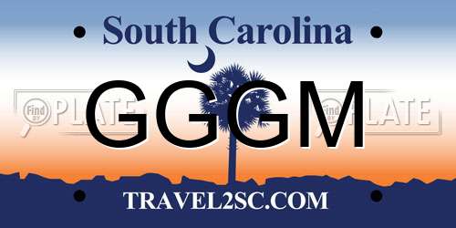 GGGM South Carolina License Plate