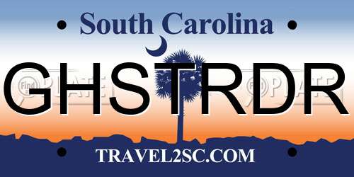 GHSTRDR South Carolina License Plate