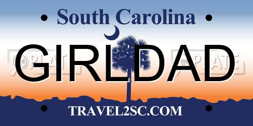 GIRLDAD South Carolina License Plate