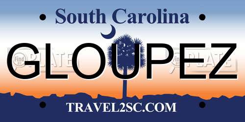 GLOUPEZ South Carolina License Plate