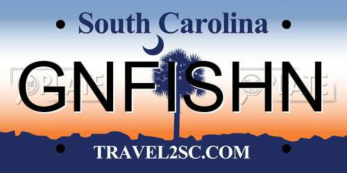 GNFISHN South Carolina License Plate