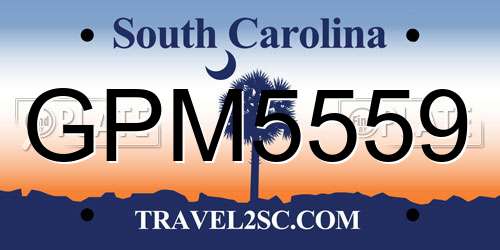 GPM5559 South Carolina License Plate