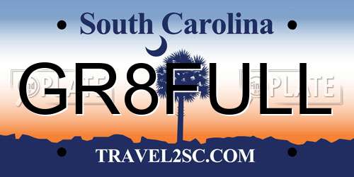 GR8FULL South Carolina License Plate