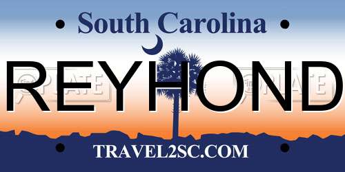 GREYHONDA South Carolina License Plate