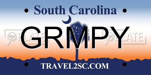 GRMPY South Carolina License Plate
