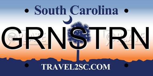 GRNSTRN South Carolina License Plate