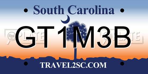 GT1M3B South Carolina License Plate