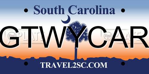 GTWYCAR South Carolina License Plate