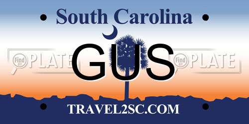 GUS South Carolina License Plate