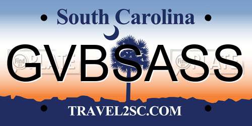 GVBSASS South Carolina License Plate