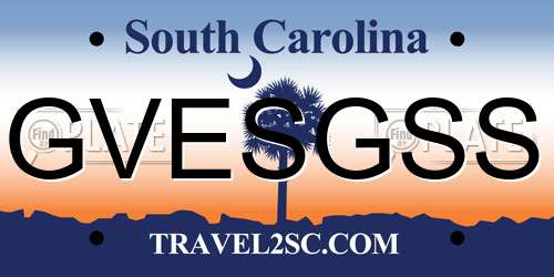 GVESGSS South Carolina License Plate