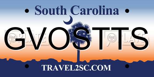 GVOSTTS South Carolina License Plate