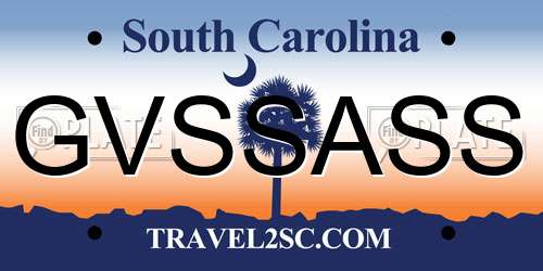GVSSASS South Carolina License Plate