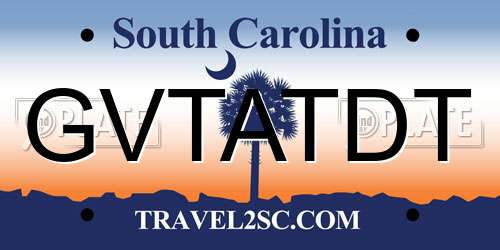 GVTATDT South Carolina License Plate