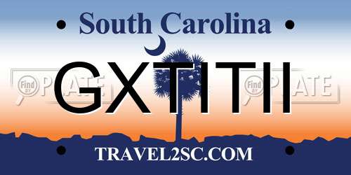 GXTITII South Carolina License Plate