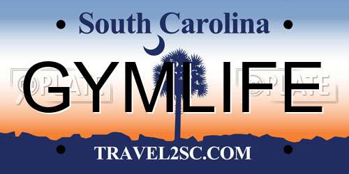 GYMLIFE South Carolina License Plate