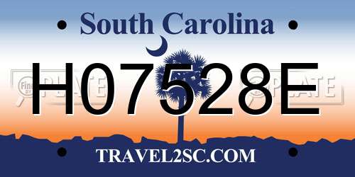 H07528E South Carolina License Plate