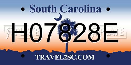 H07828E South Carolina License Plate