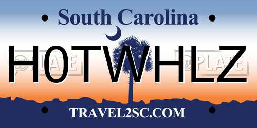 H0TWHLZ South Carolina License Plate