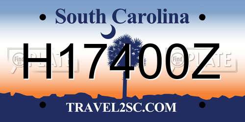 H17400Z South Carolina License Plate