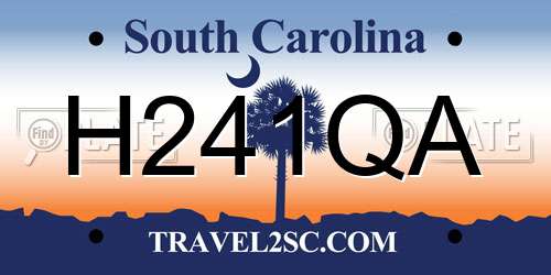 H241QA South Carolina License Plate