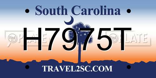 H7975T South Carolina License Plate