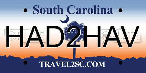 HAD2HAV South Carolina License Plate