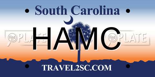 HAMC South Carolina License Plate