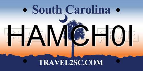 HAMCH0I South Carolina License Plate