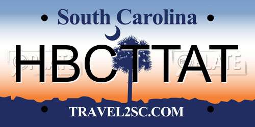 HBCTTAT South Carolina License Plate