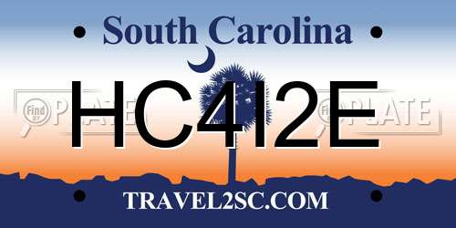 HC4I2E South Carolina License Plate