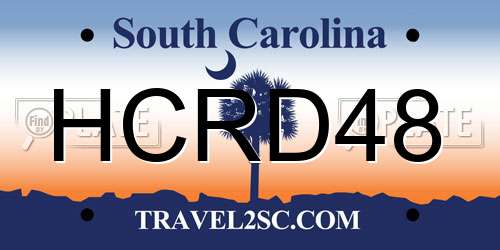 HCRD48 South Carolina License Plate