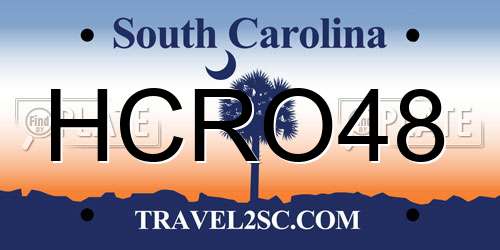 HCRO48 South Carolina License Plate