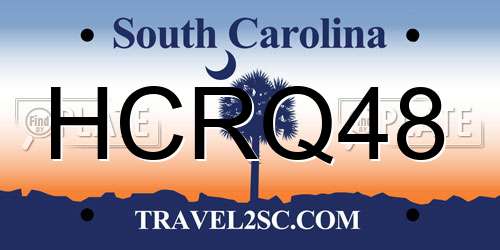 HCRQ48 South Carolina License Plate