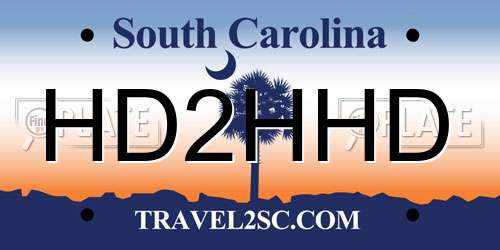 HD2HHD South Carolina License Plate