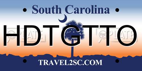 HDTGTTO South Carolina License Plate