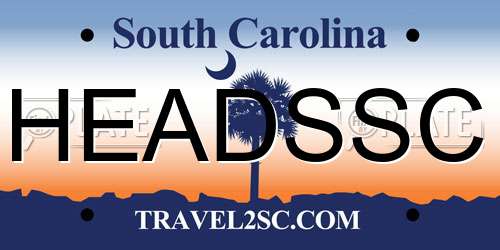 HEADSSC South Carolina License Plate