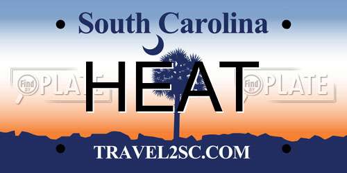 HEAT South Carolina License Plate