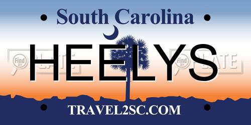 HEELYS South Carolina License Plate